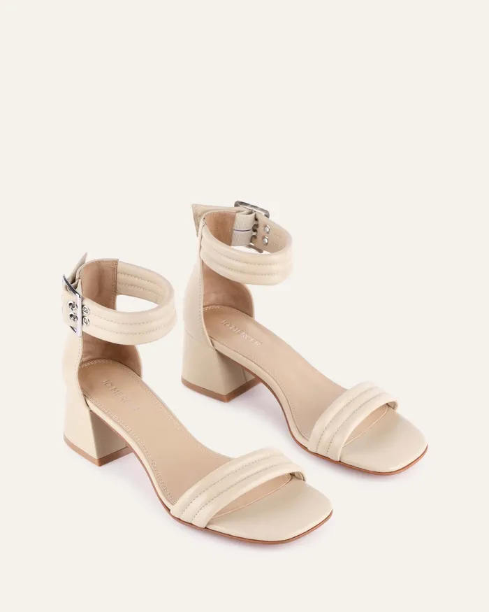 MID SANDALS jomercer Women Lyric mid heel sandals sand leather MID SANDALS jomercer Women Lyric mid heel sandals sand leather