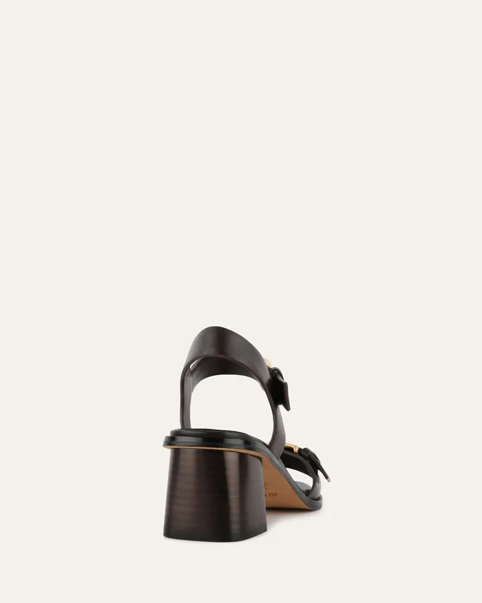 MID SANDALS jomercer Women Winona mid heel sandals cacao leather