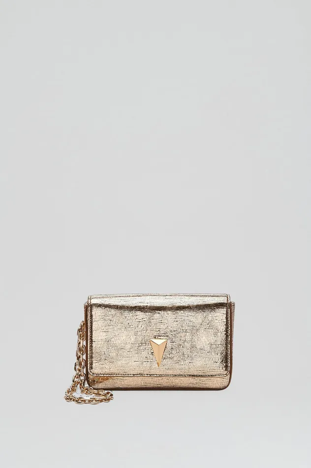 MINI METALLIC SLIM BAG GOLD Leather Scanlan Theodore Women MINI METALLIC SLIM BAG GOLD Leather Scanlan Theodore Women