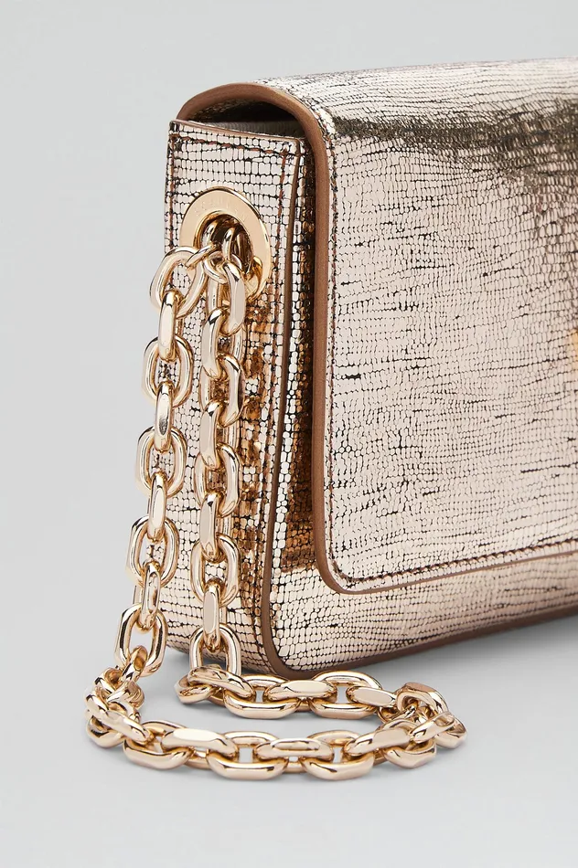 MINI METALLIC SLIM BAG GOLD Leather Scanlan Theodore Women MINI METALLIC SLIM BAG GOLD Leather Scanlan Theodore Women
