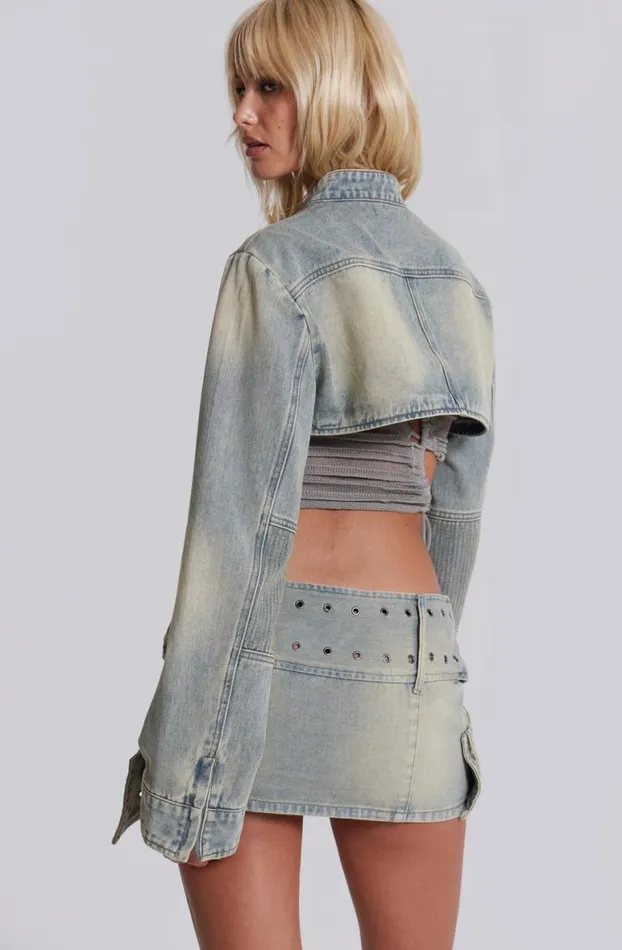 Mini Skirts Women Jaded London Denim Assassin Micro Mini Skirt