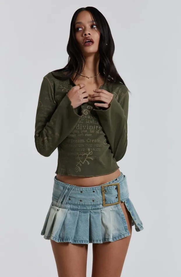 Mini Skirts Women Jaded London Ludlow Denim Mini Skirt