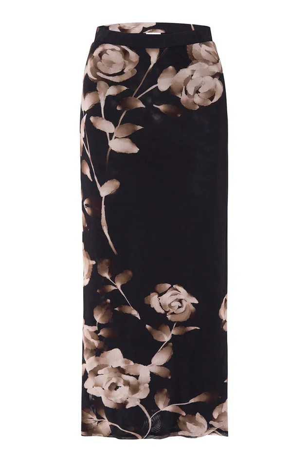 Misa Los Angeles Aisha Skirt Faded Rose Mesh Women Skirts and Shorts