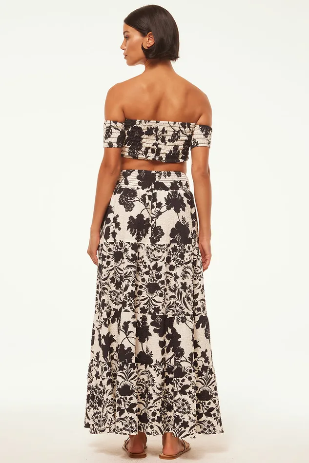 Misa Los Angeles Alba Top Flora Negra Women Matching Sets
