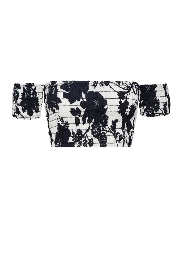 Misa Los Angeles Alba Top Flora Negra Women Matching Sets