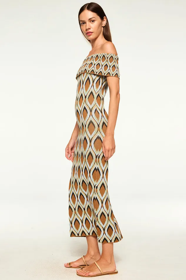 Misa Los Angeles Avi Dress Brown Women Knits