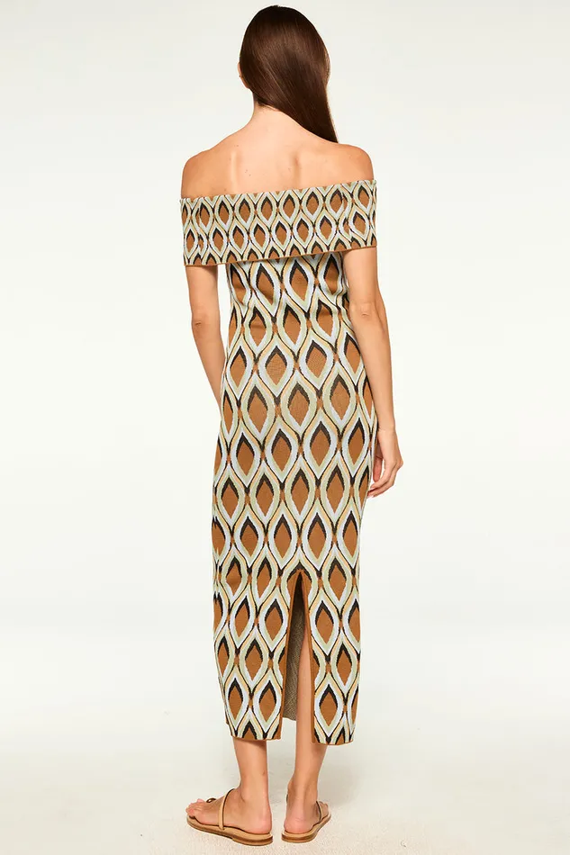 Misa Los Angeles Avi Dress Brown Women Knits