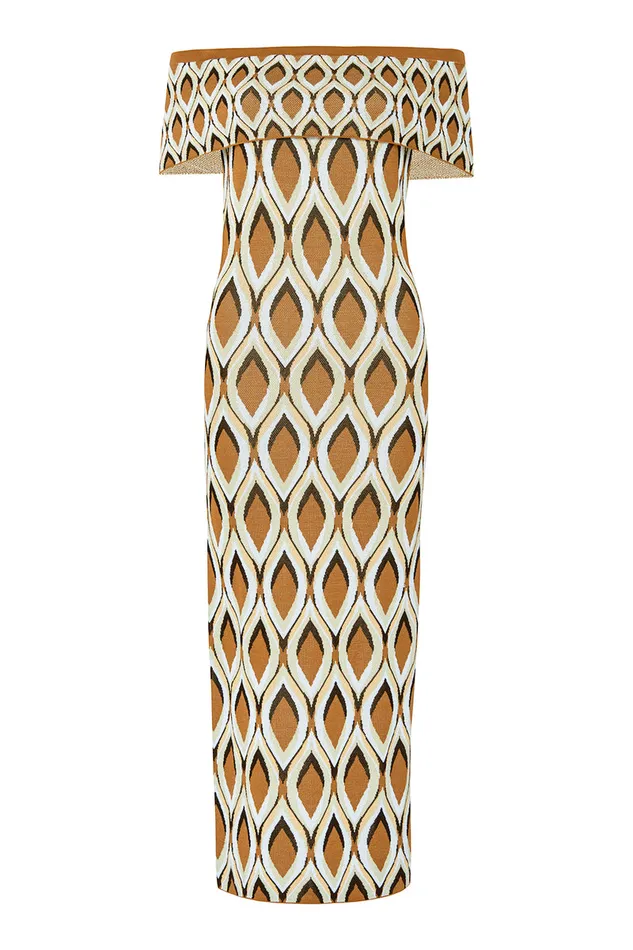 Misa Los Angeles Avi Dress Brown Women Knits