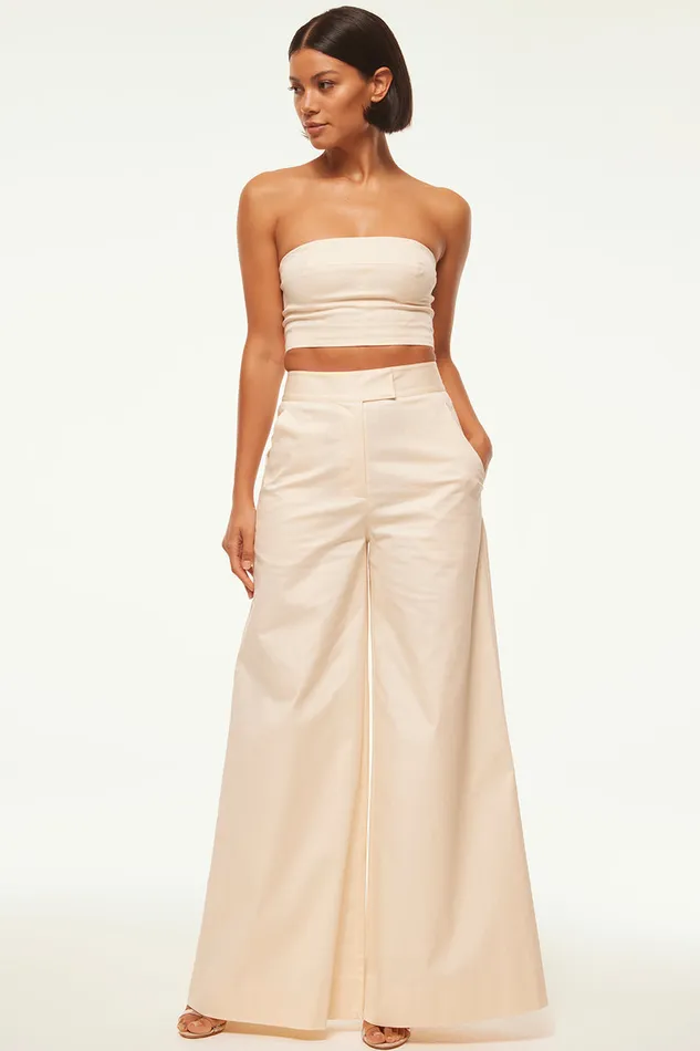 Misa Los Angeles Candy Bandeau Parchment Women Tops