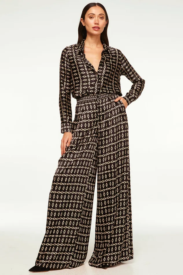 Misa Los Angeles Celine Top Go West Geo Mix Women Matching Sets