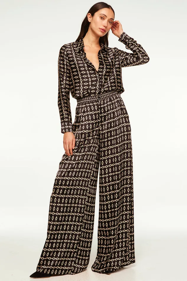 Misa Los Angeles Celine Top Go West Geo Mix Women Matching Sets
