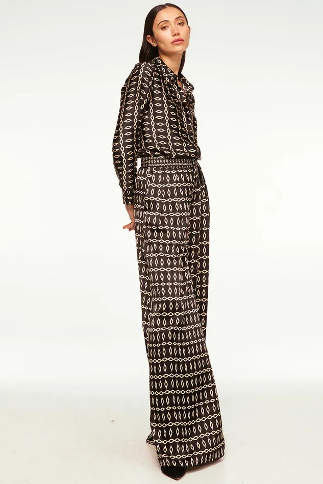 Misa Los Angeles Celine Top Go West Geo Mix Women Matching Sets