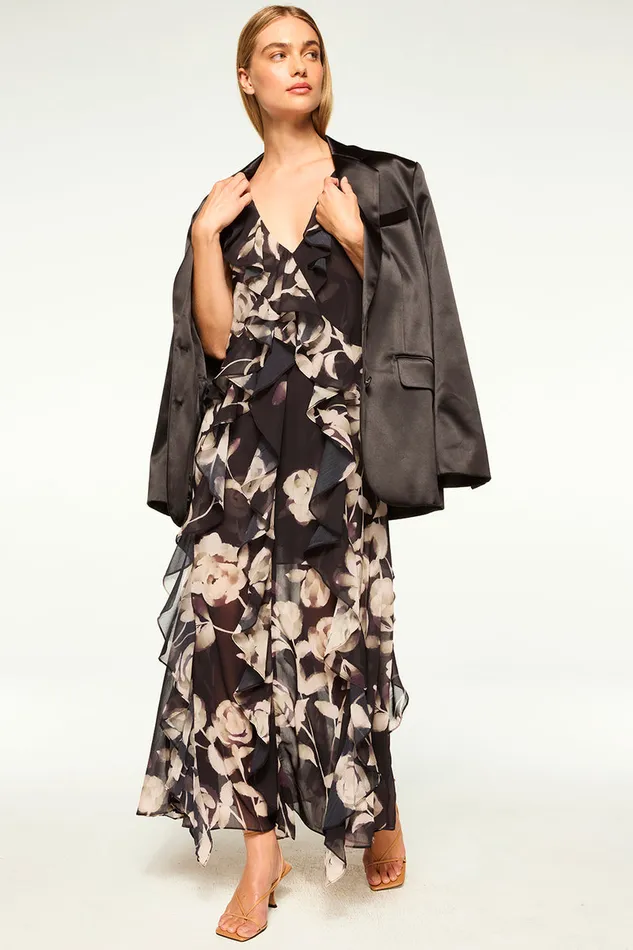 Misa Los Angeles Claudita Dress Faded Rose Chiffon Women Dresses