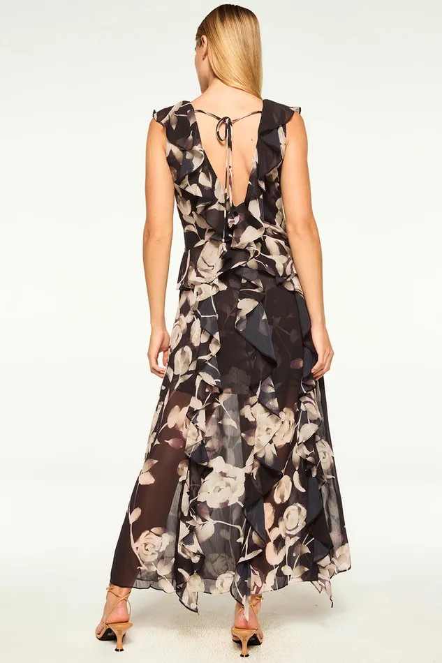 Misa Los Angeles Claudita Dress Faded Rose Chiffon Women Dresses