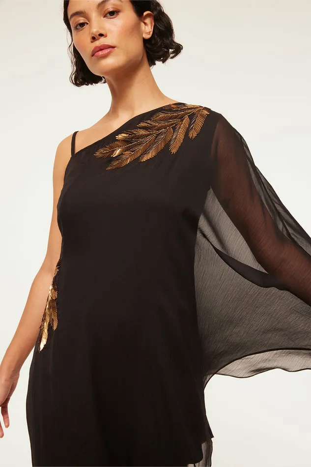 Misa Los Angeles Elaneh Dress Black Palm D039or Women Dresses