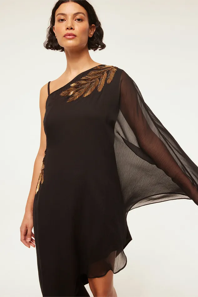 Misa Los Angeles Elaneh Dress Black Palm D039or Women Dresses