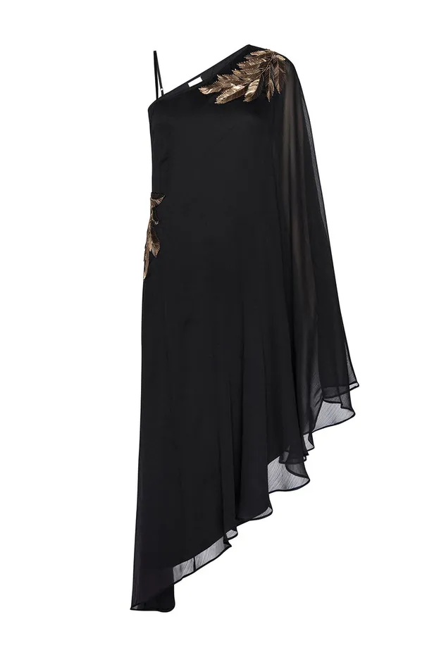 Misa Los Angeles Elaneh Dress Black Palm D039or Women Dresses