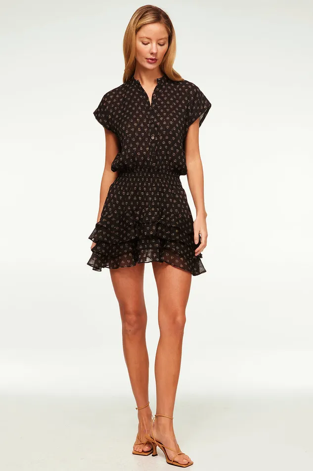Misa Los Angeles Evie Dress Black Lapis Eye Women Dresses