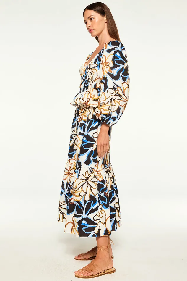 Misa Los Angeles Halia Top Bold Blooms Cotton Women Tops