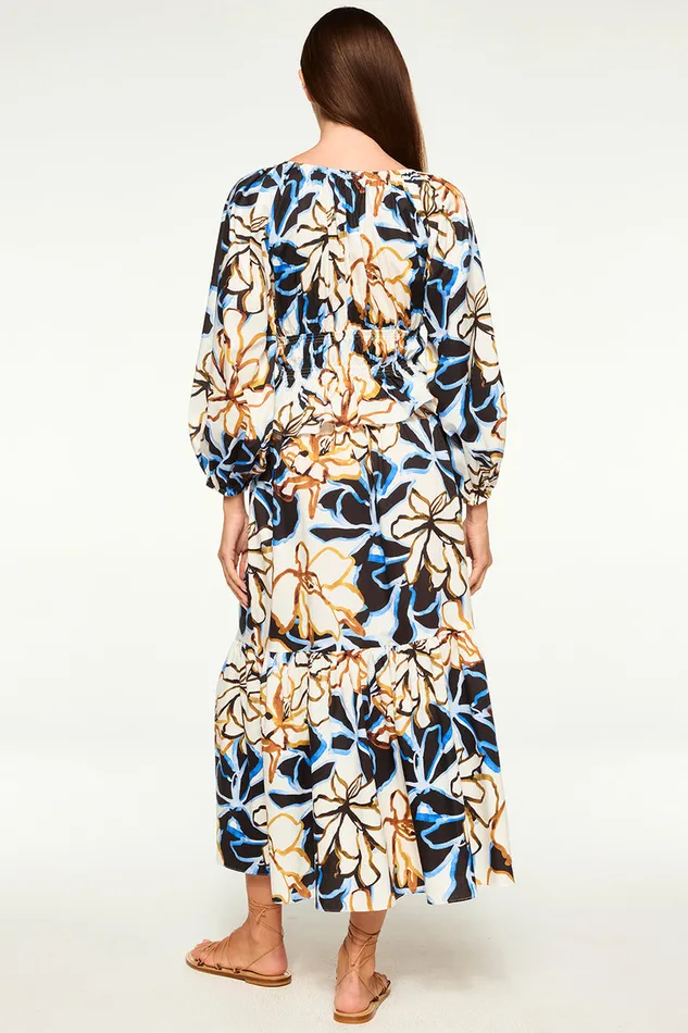 Misa Los Angeles Halia Top Bold Blooms Cotton Women Tops