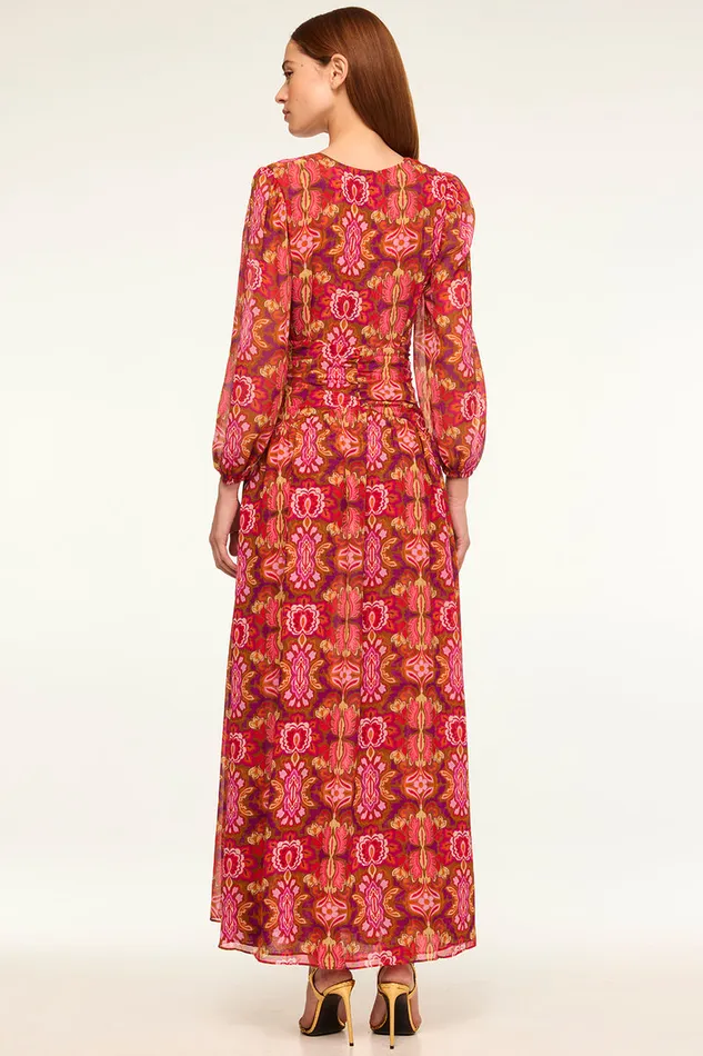 Misa Los Angeles Imelda Dress Chic Nostalgic Chiffon Women Dresses