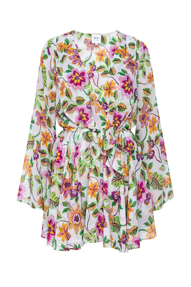 Misa Los Angeles Kaia Dress Flora Exotica Chiffon Women Dresses