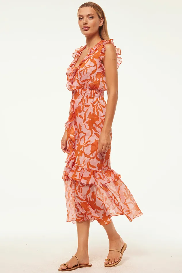 Misa Los Angeles Kidada Dress Atlas Floral Desert Rose Women Dresses