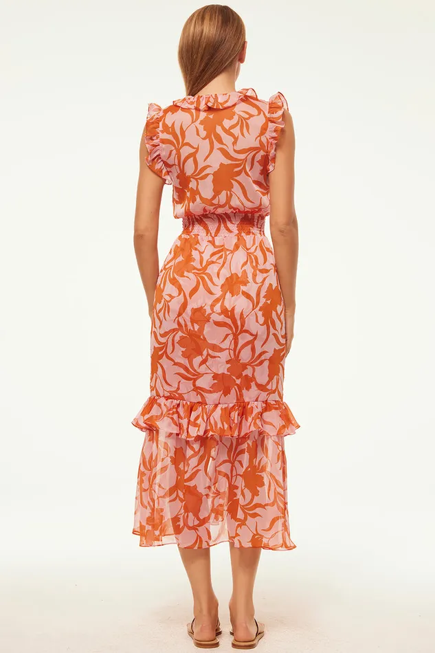 Misa Los Angeles Kidada Dress Atlas Floral Desert Rose Women Dresses