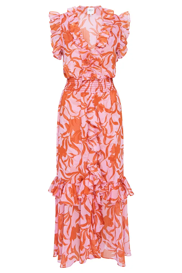 Misa Los Angeles Kidada Dress Atlas Floral Desert Rose Women Dresses