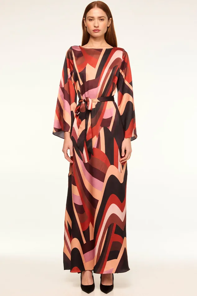 Misa Los Angeles Laurie Dress Canyon Stripe Satin Women Dresses