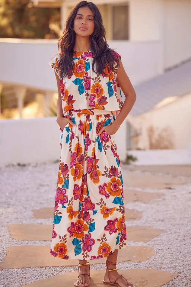 Misa Los Angeles Limor Skirt Flora Marbella Women Skirts and Shorts