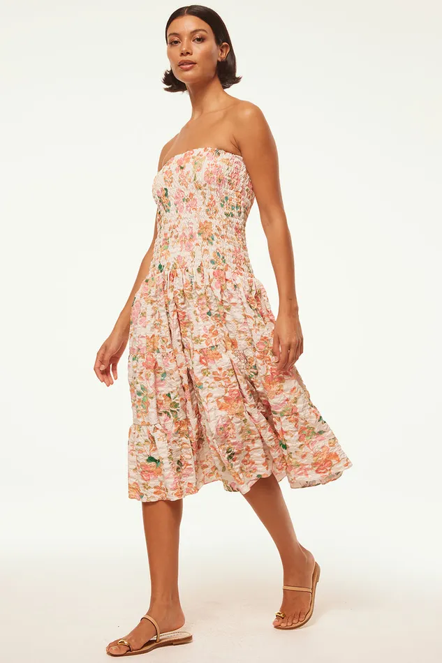 Misa Los Angeles Lola Convertible Persimmon Crinkle Women Matching Sets