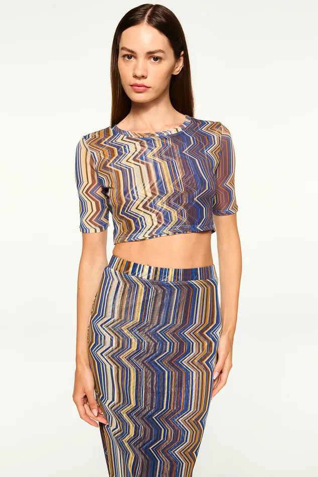 Misa Los Angeles Love Top La Banda Blue Mesh Women Jersey and Mesh
