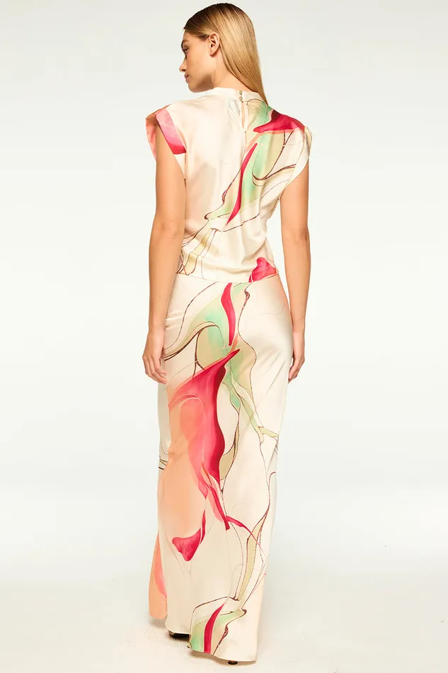 Misa Los Angeles Lucy Top Divine Marble Women Matching Sets