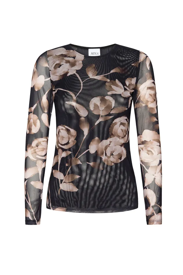 Misa Los Angeles Lula Top Faded Rose Mesh Women Jersey and Mesh