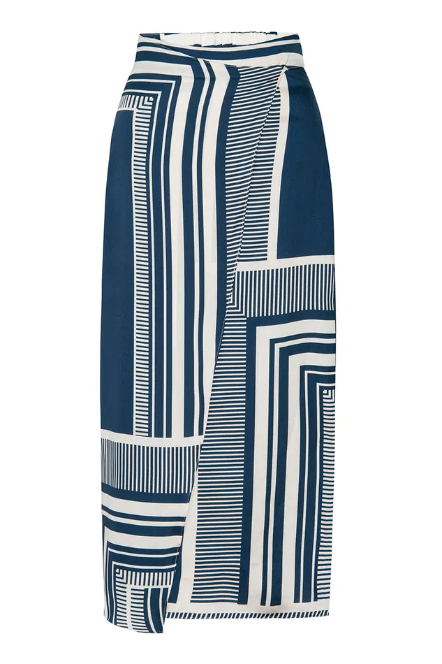 Misa Los Angeles Nilla Skirt Linear Geo Women Matching Sets