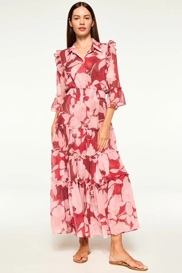 Misa Los Angeles Pamelina Dress Flora Rosada Women Dresses