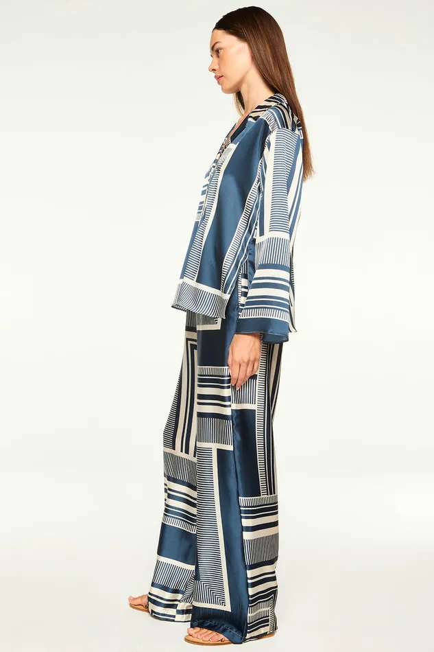 Misa Los Angeles Reshma Pant Linear Geo Women Pants