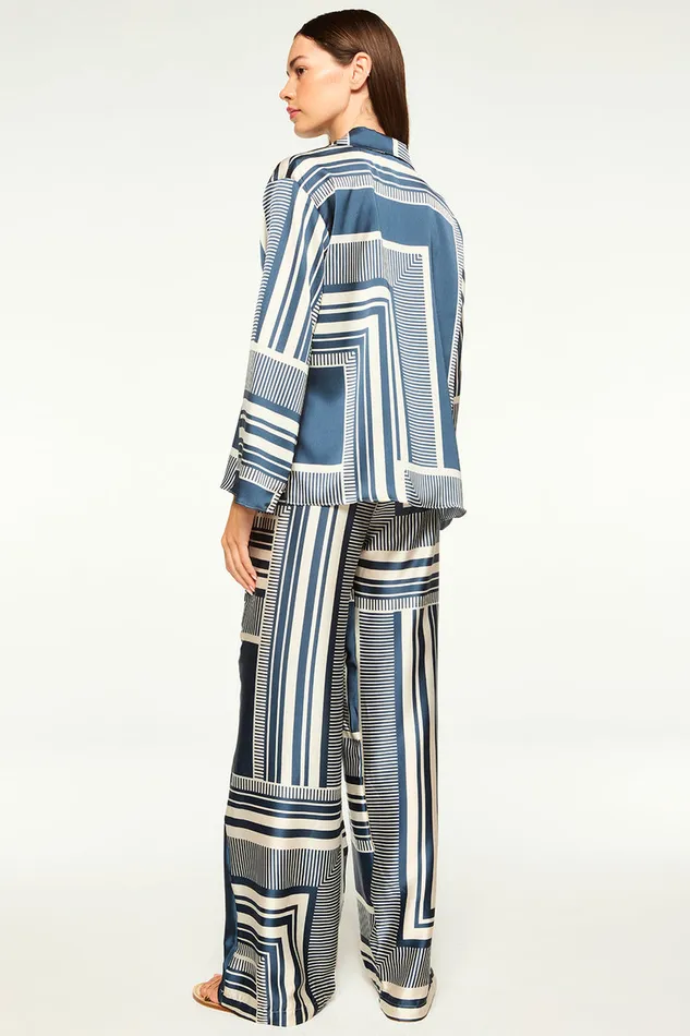 Misa Los Angeles Reshma Pant Linear Geo Women Pants