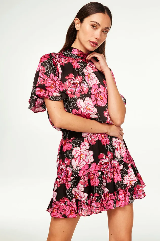 Misa Los Angeles Saffie Dress Pink Peony Women Dresses