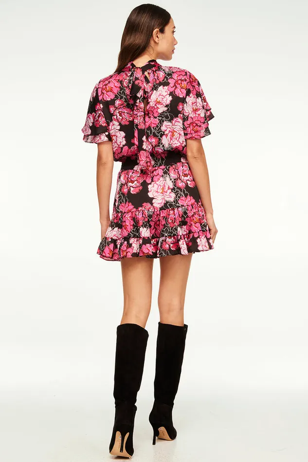 Misa Los Angeles Saffie Dress Pink Peony Women Dresses
