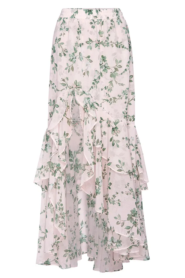 Misa Los Angeles Seva Skirt White Sage Botanica Women Skirts and Shorts