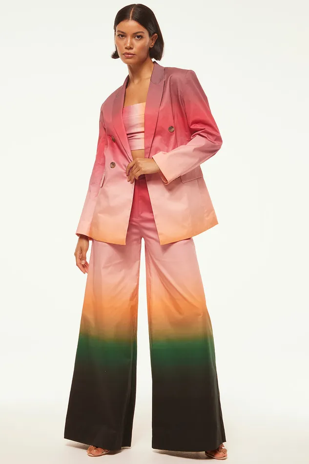 Misa Los Angeles Viva Blazer Cali Ombre Cotton Women Tops