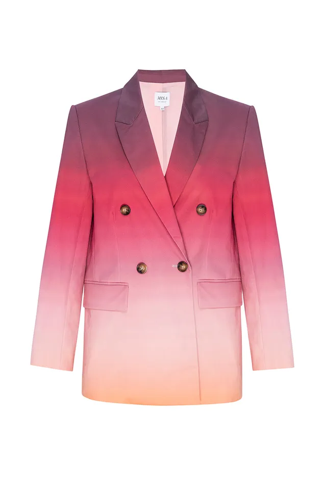 Misa Los Angeles Viva Blazer Cali Ombre Cotton Women Tops