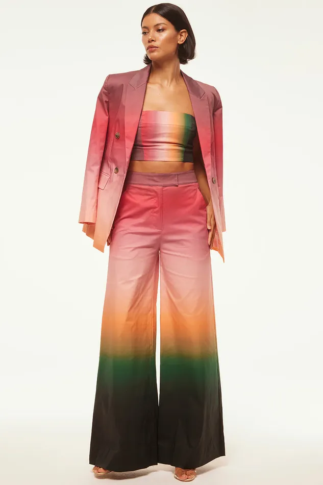 Misa Los Angeles Viva Blazer Cali Ombre Cotton Women Tops