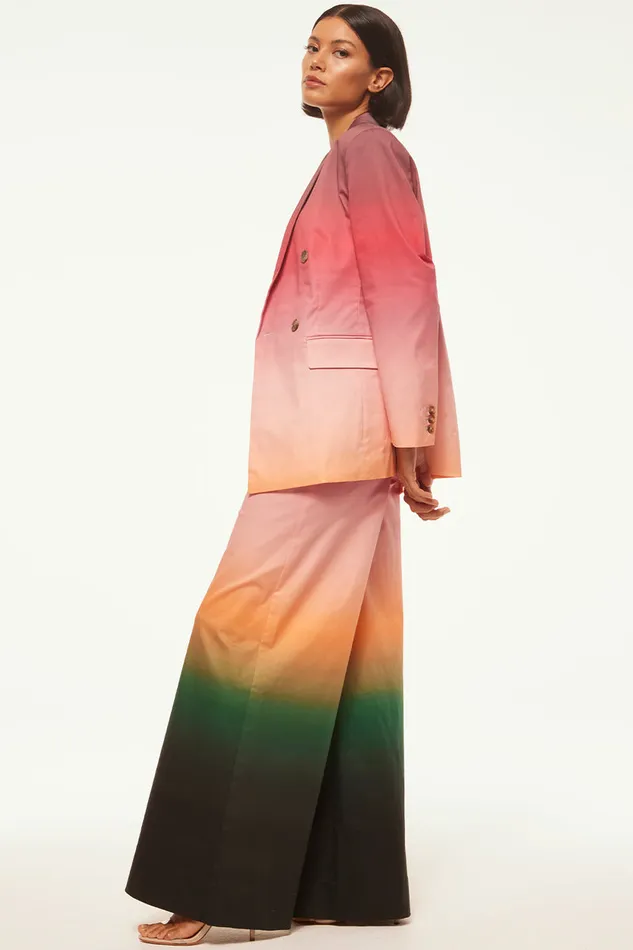 Misa Los Angeles Viva Blazer Cali Ombre Cotton Women Tops
