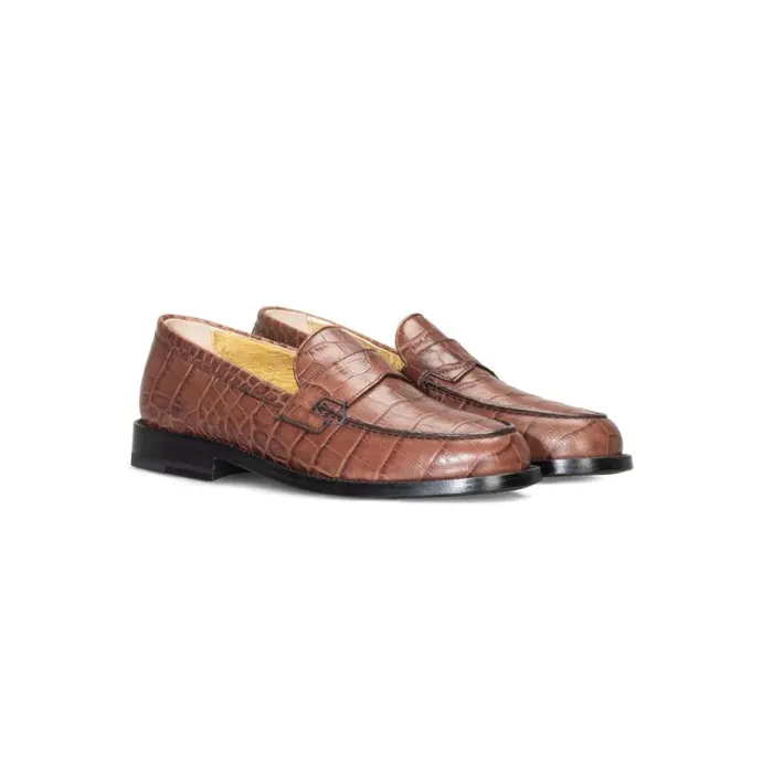 Moreschi Loafers FOR HER 8211 Dark Brown Leather Loafer 8211 Women