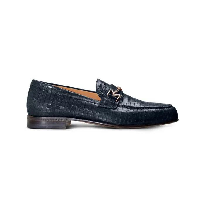 Moreschi Loafers FOR HER 8211 Navy Blue Leather Loafer 8211 Women