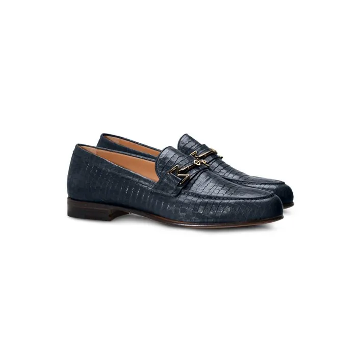 Moreschi Loafers FOR HER 8211 Navy Blue Leather Loafer 8211 Women