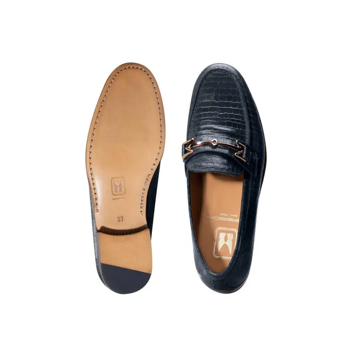 Moreschi Loafers FOR HER 8211 Navy Blue Leather Loafer 8211 Women